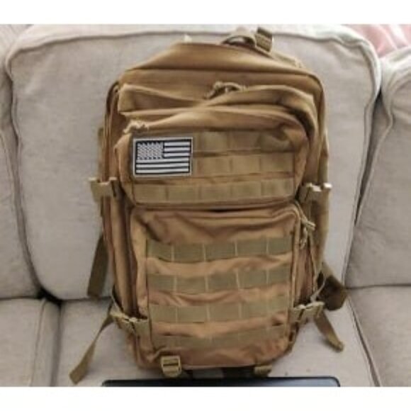Zaino tattico – 30L/40L Zaino tattico militare 3 giorni Assault Pack Molle Bugout Bag Camping Zaino Zaino, Cachi, 30L